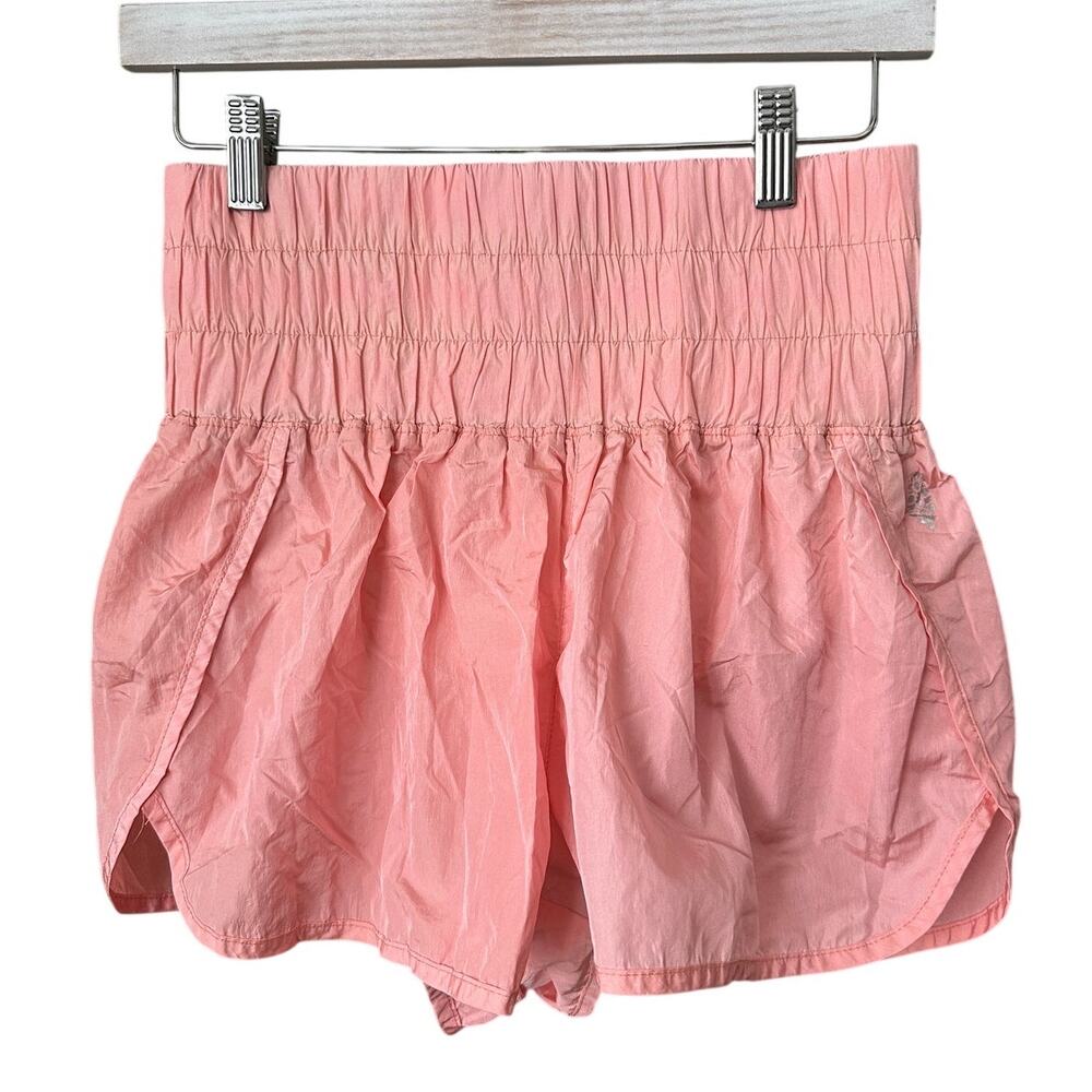 Free People Movement The Way Home High Rise Shorts Pink Medium